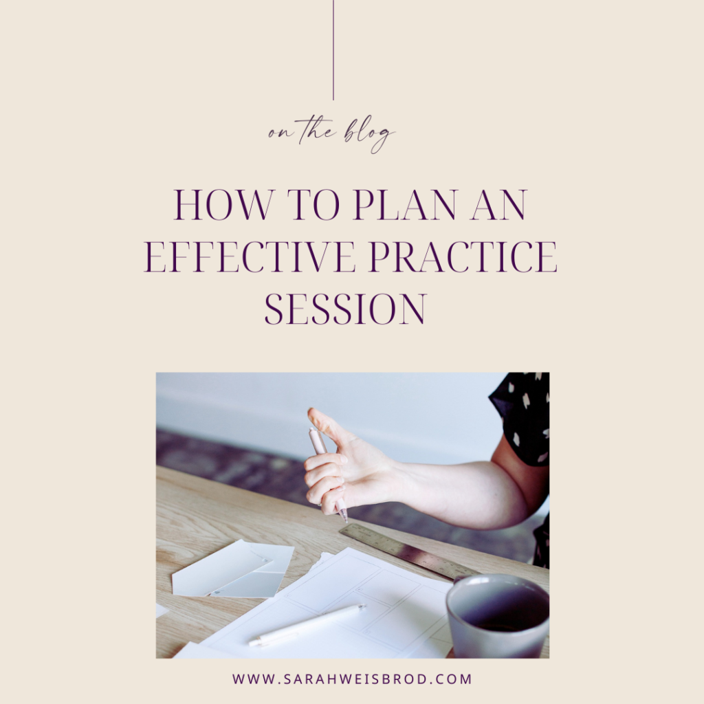 How to Create an Effective Practice Session | Sarah Weisbrod, Flutist and Teacher