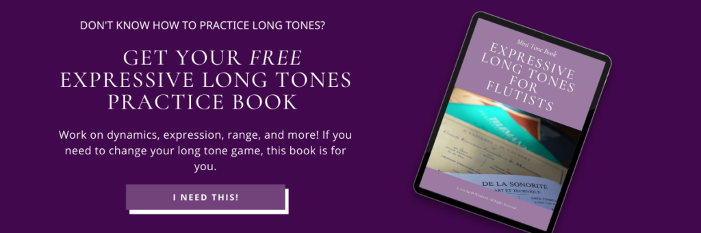 Get your FREE Expressive Long Tones Practice Book | Sarah Weisbrod, Flutist and Teaching Artist