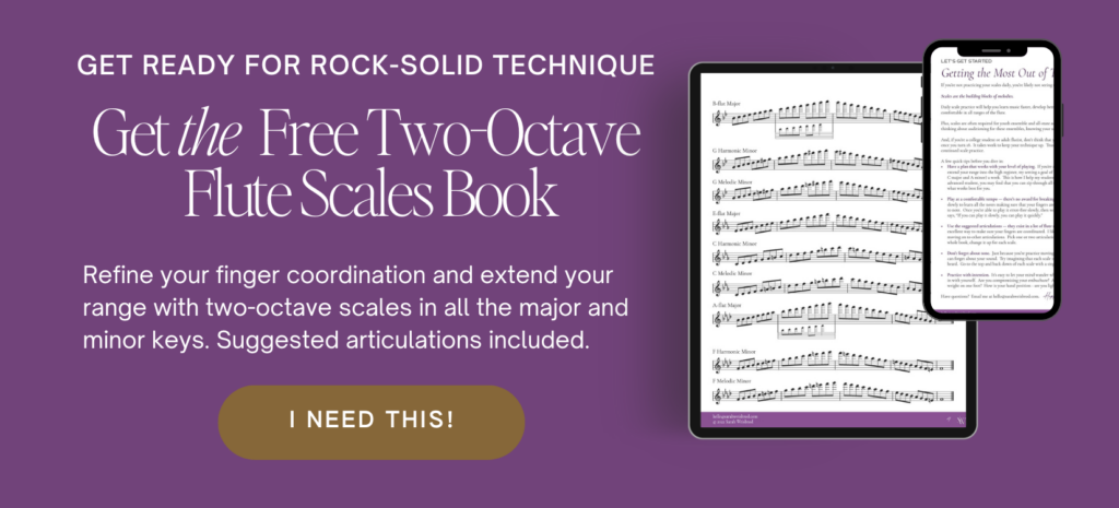 Free Two-Octave Scales for Flutists | Sarah Weisbrod, Flutist & Teaching Artist